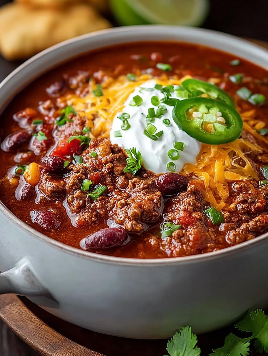 Crockpot Ground Beef Chili