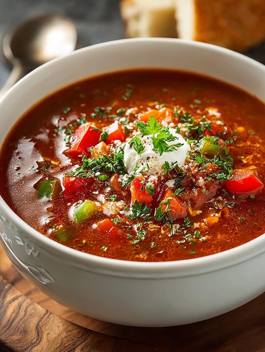 Delicious Crockpot Stuffed Pepper Soup Recipe to Savor - Crockpot Stuffed Pepper Soup - main visual representation