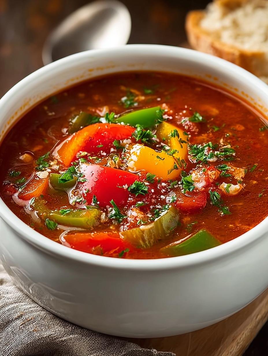 Crockpot Stuffed Pepper Soup