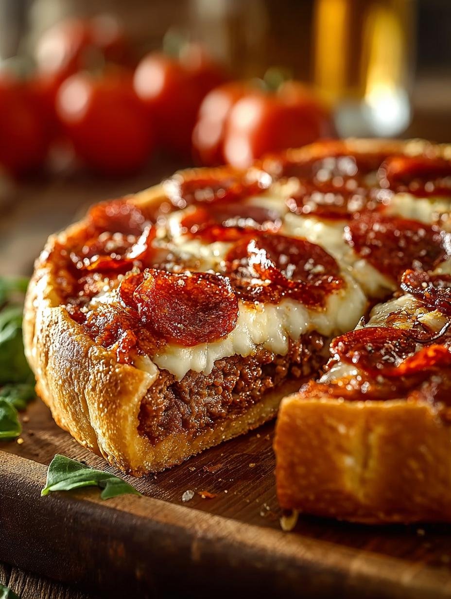 Deep Hamburger Sausage Pepperoni