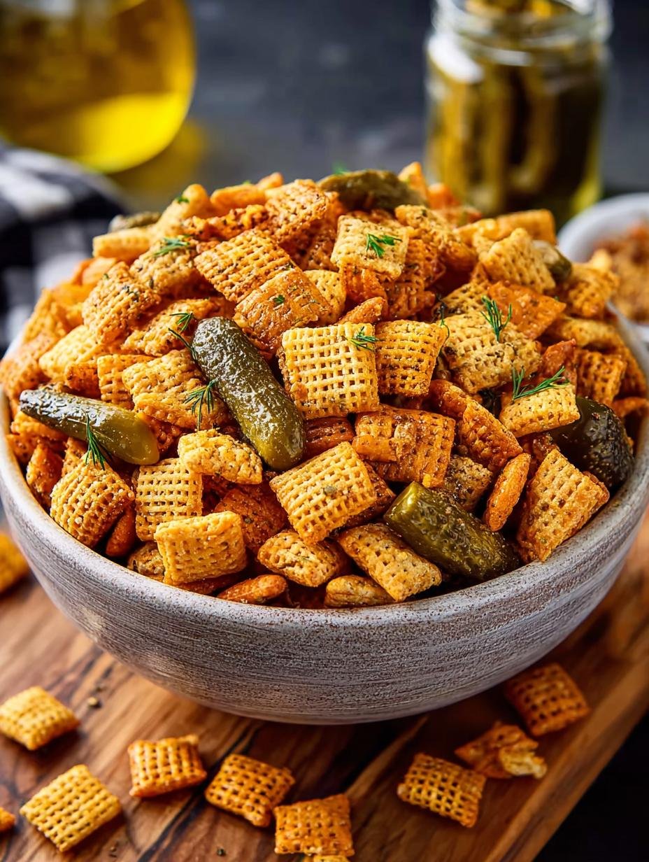 Dill Pickle Chex Mix: 7 Irresistible Secrets to Snack Bliss - Dill Pickle Chex Mix - additional detail