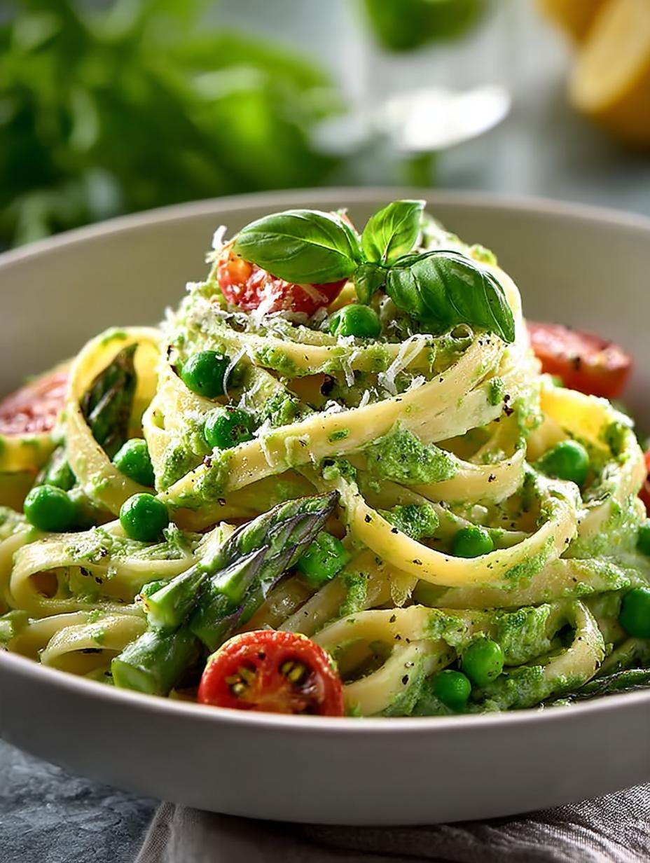 Green Goddess Fettuccine Creamy