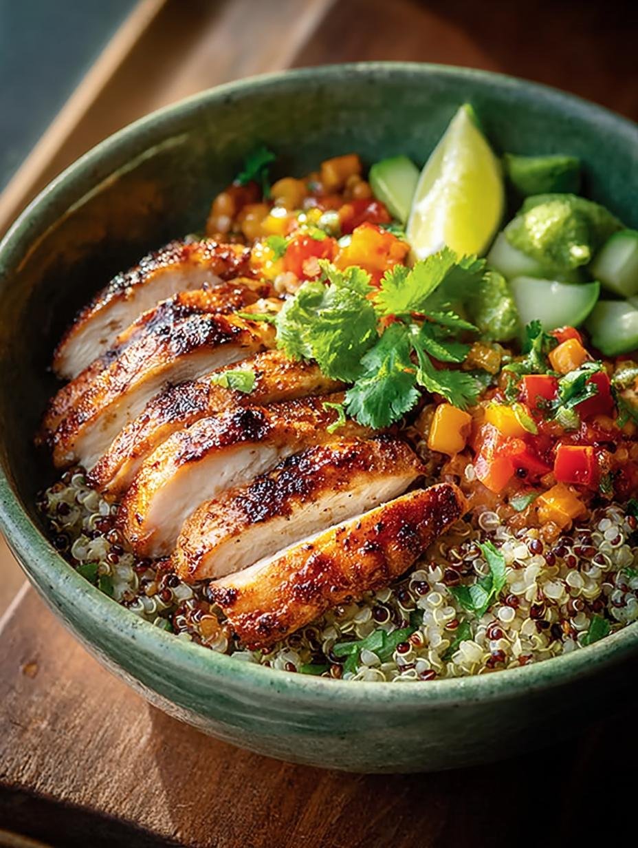 Grilled Chicken Quinoa Bowls