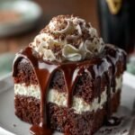 Guinness Chocolate Poke Cake
