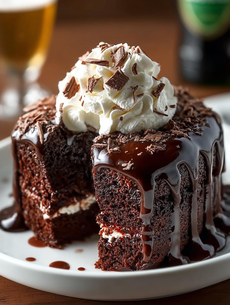 Decadent Guinness Chocolate Poke Cake to Savor - Guinness Chocolate Poke Cake - additional detail