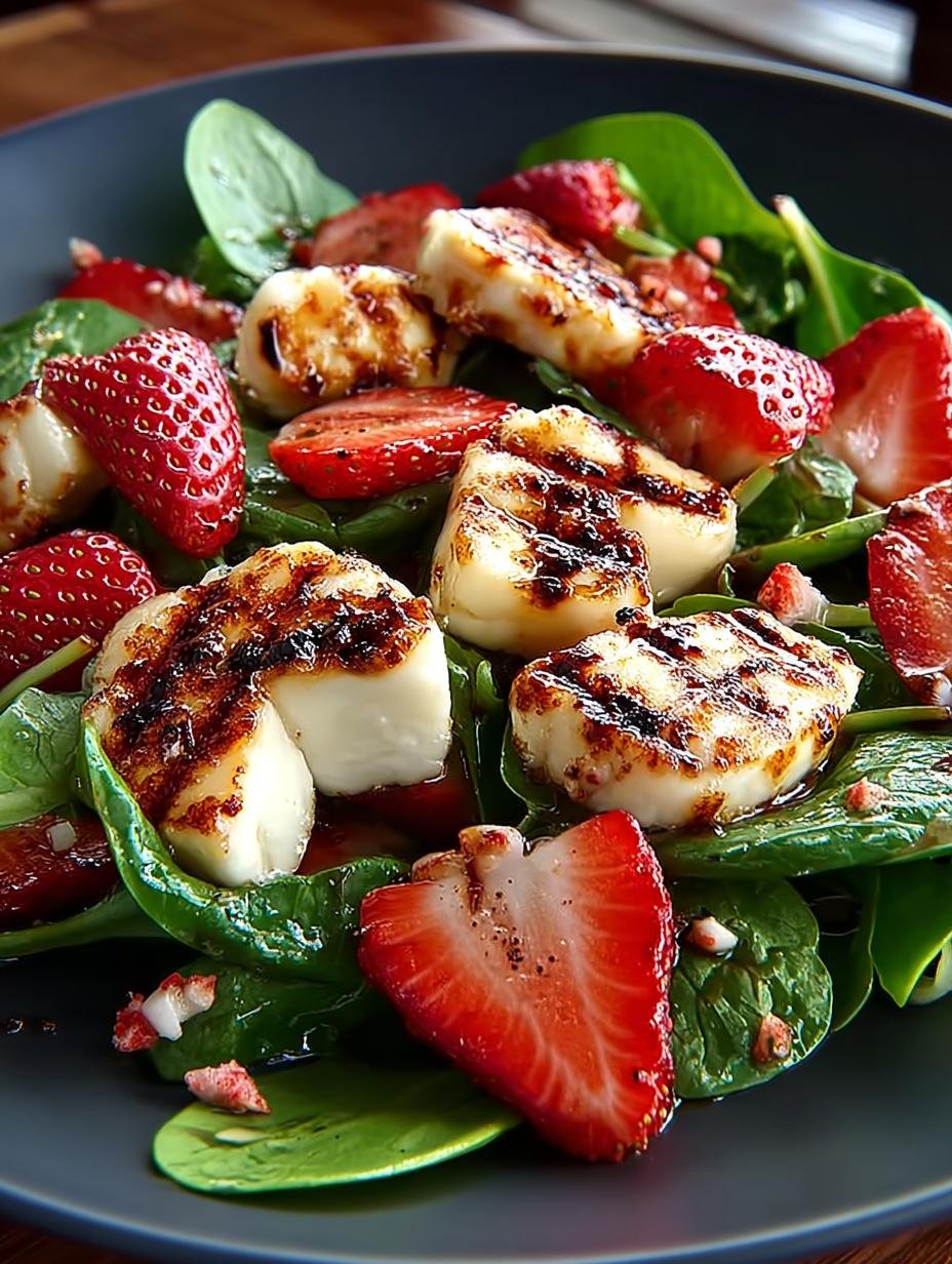 Delicious Halloumi Strawberry Salad: A Summer Treat - Halloumi Strawberry Salad - additional detail