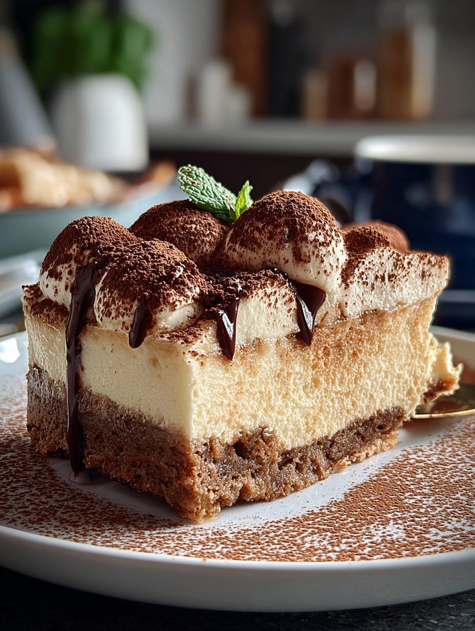 Indulge Tiramisu Cheesecake Heavenly