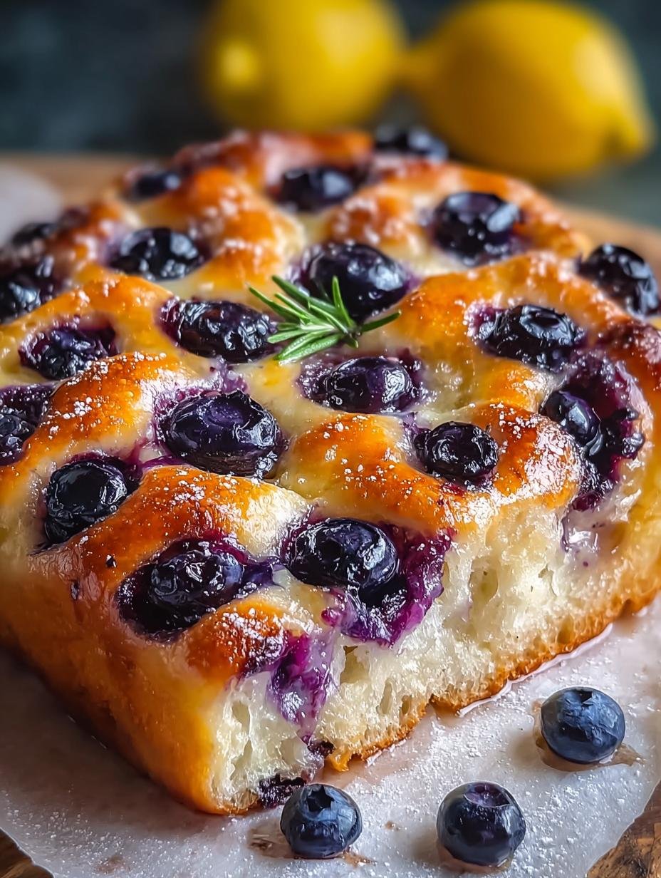 5 Irresistible Reasons to Try Lemon Blueberry Sourdough Focaccia