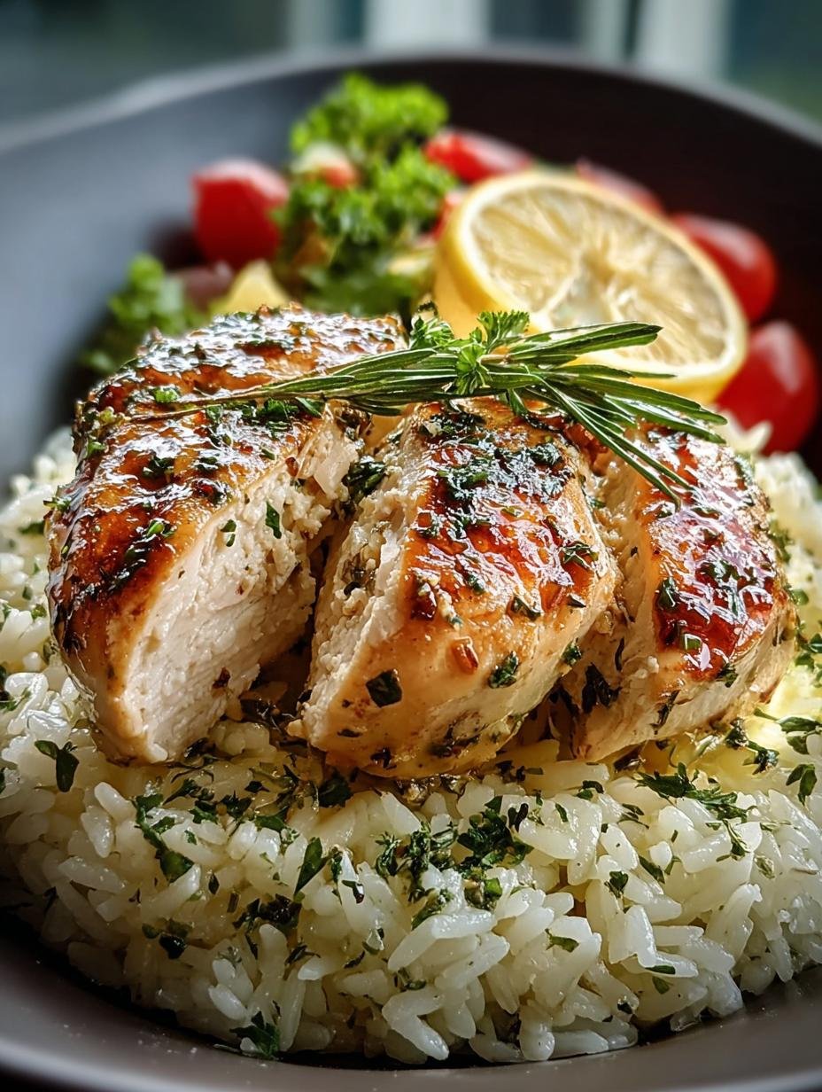 Lemon Herb Chicken Rice