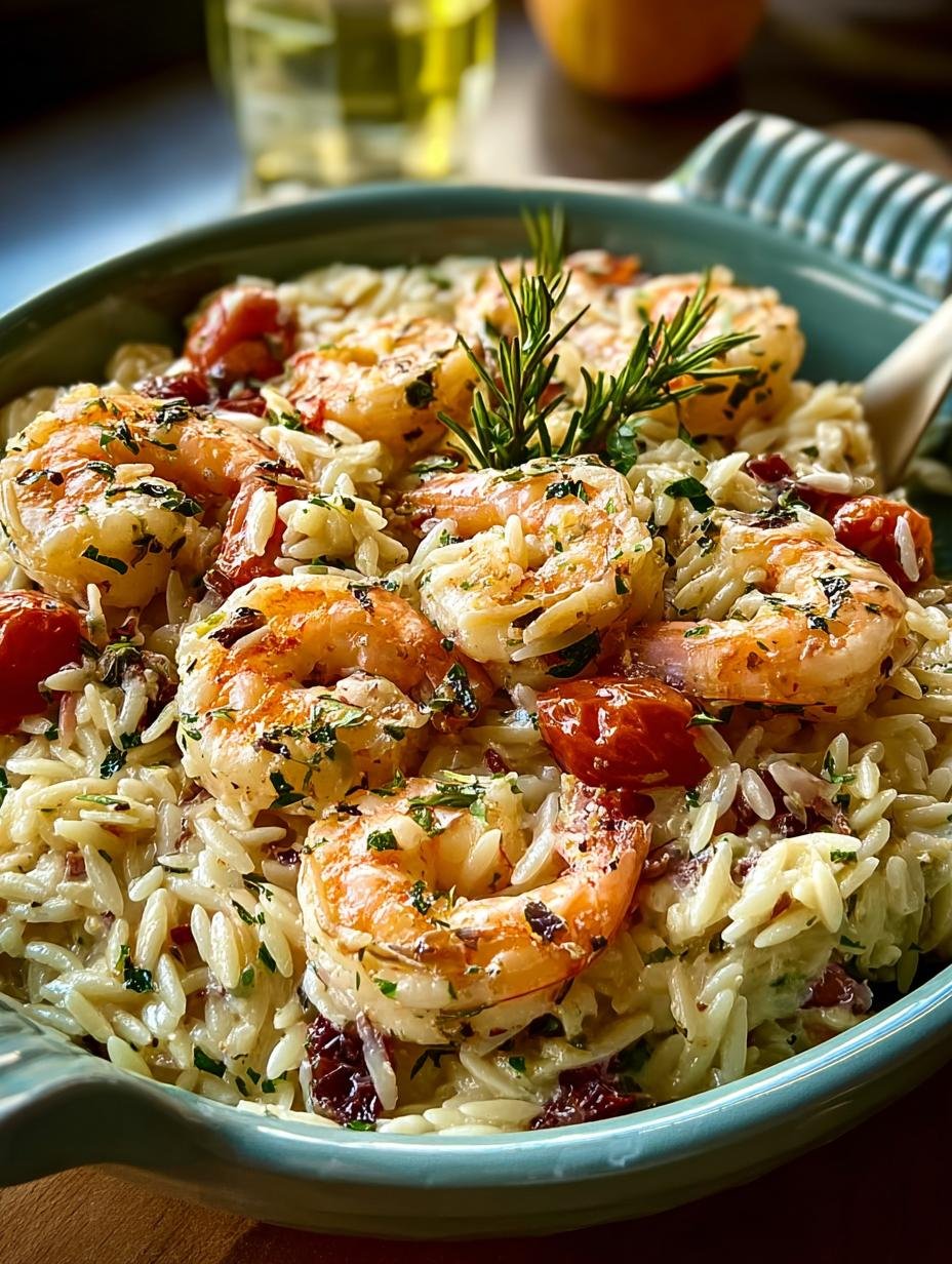 Mediterranean Shrimp Orzo: 5 Irresistible Reasons to Love It - Mediterranean Shrimp Orzo - additional detail