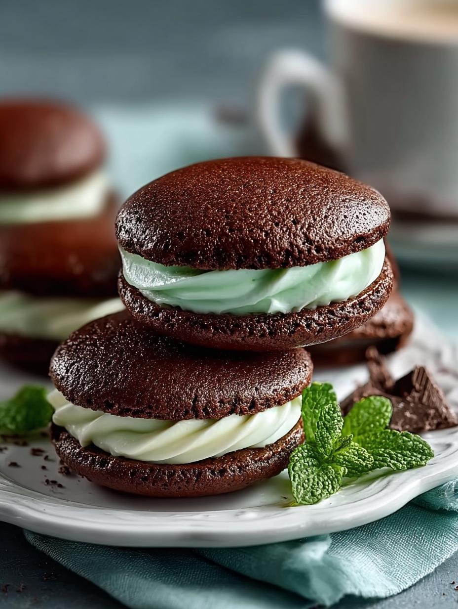 Mint Chocolate Whoopie Pies: 12 Sweet Reasons to Indulge - Mint Chocolate Whoopie Pies - main visual representation