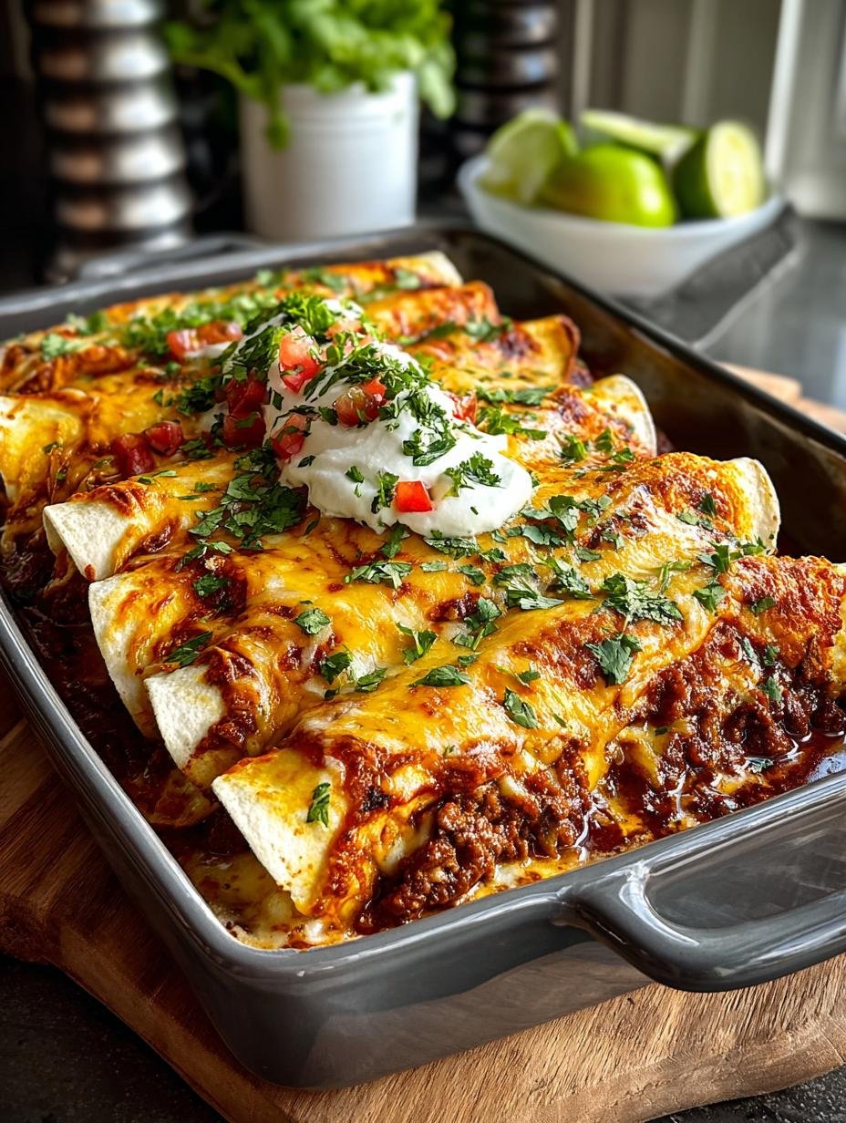 Mouthwatering Beef Enchiladas Flavorful