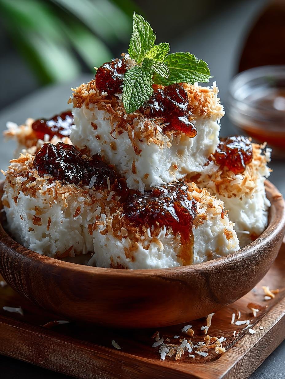 Old School Jam Coconut: 12 Easy No-Bake Tart Bars - Old School Jam Coconut - main visual representation