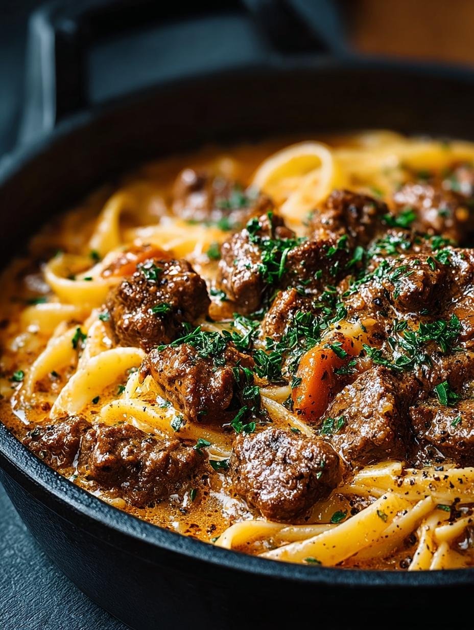 One Pot Creamy Beef: 30-Minute Comfort Food Recipe - One Pot Creamy Beef - main visual representation