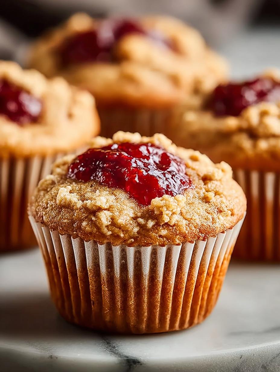 Delicious Peanut Butter Jelly Muffins Recipe to Try - Peanut Butter Jelly Muffins - main visual representation