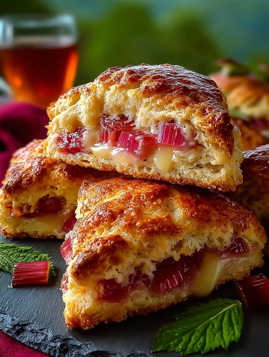 Roasted Rhubarb Scones: 8 Reasons You'll Love Them - Roasted Rhubarb Scones - additional detail