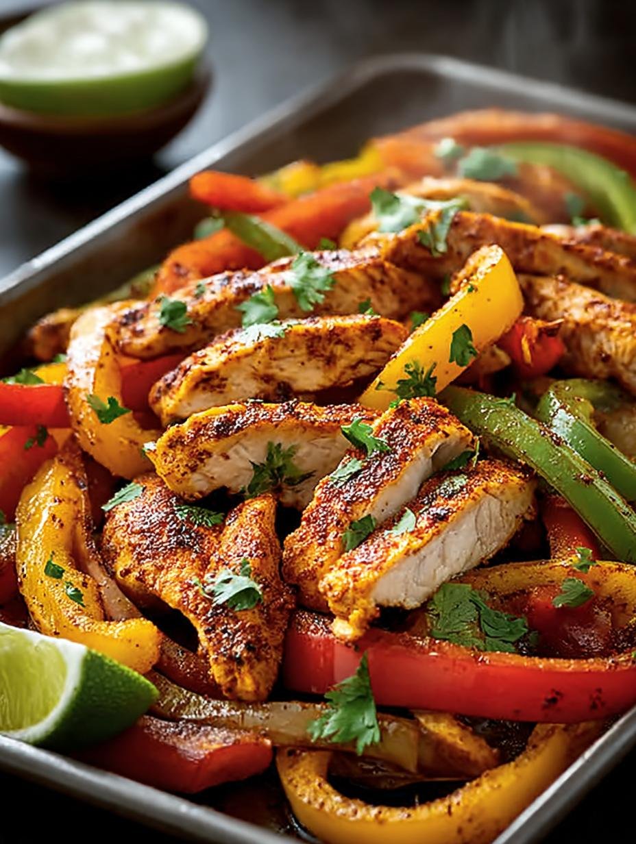 Sheet Pan Chicken Fajitas