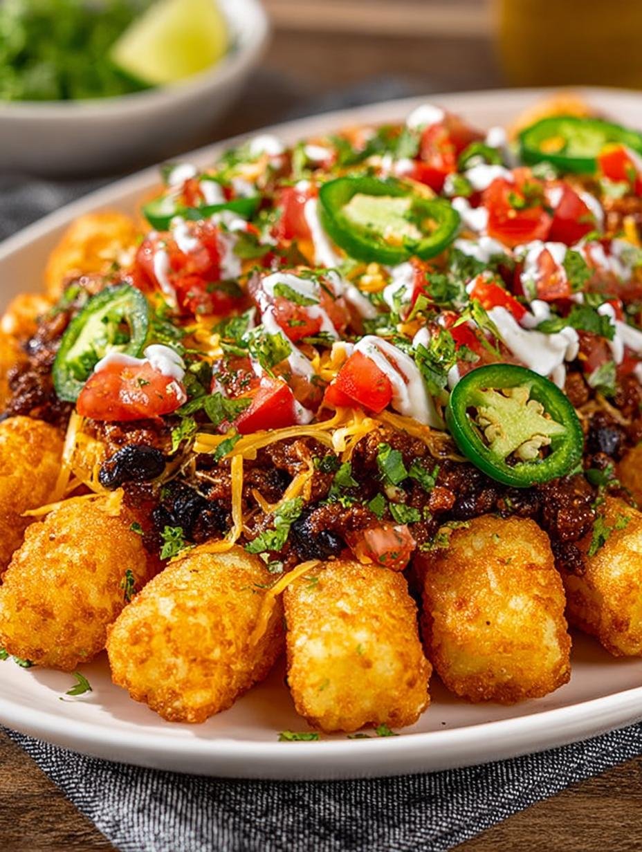 Tater Tot Nachos: 7 Cheesy Recipes You Can't Resist - Tater Tot Nachos - additional detail