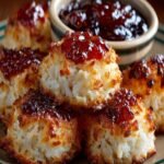 Thumbprint Coconut Macaroons Jam