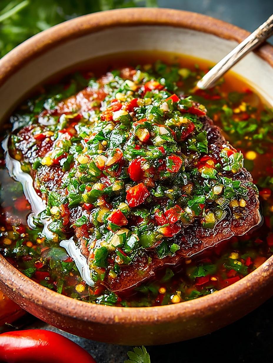 Zesty Smoky Red Chimichurri: 7 Flavorful Uses for Grilled Meats - Zesty Smoky Red Chimichurri - additional detail